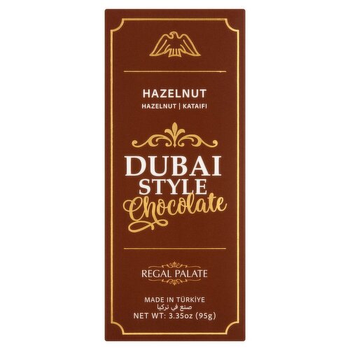 Regal Palate Dubai Style Hazelnut Chocolate, 3.35 oz