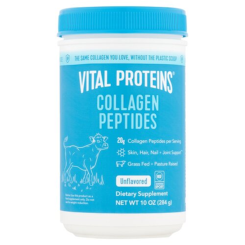 Vital Proteins Collagen Peptides Unflavored Dietary Supplement, 10 oz