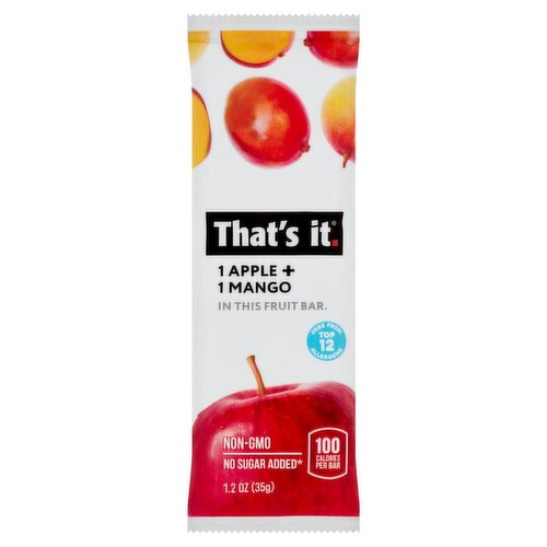 That's It Apple + Mango Fruit Bar, 1.2 oz