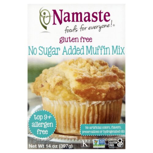 Namaste Gluten Free No Sugar Added Muffin Mix, 14 oz