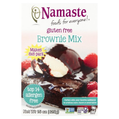 Namaste Gluten Free Brownie Mix, 15 oz