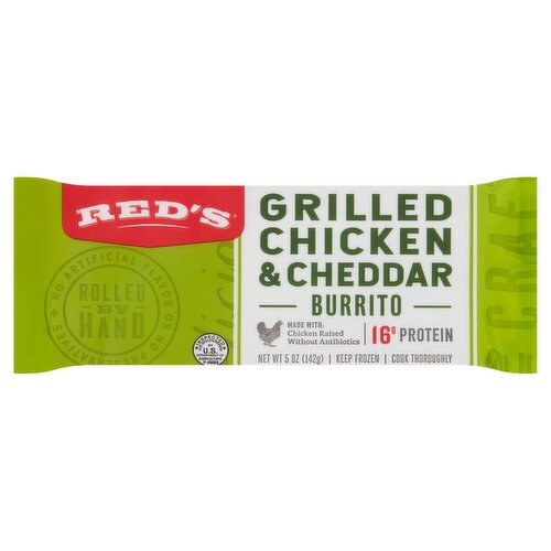 Red's Grilled Chicken & Cheddar Burrito, 5 oz