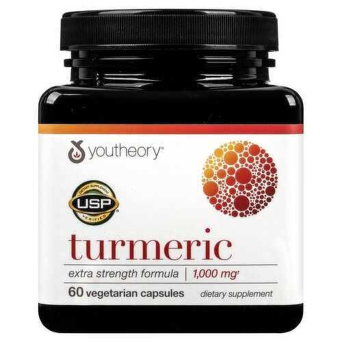 Youtheory Turmeric Extra Strength Formula Dietary Supplement, 60 count