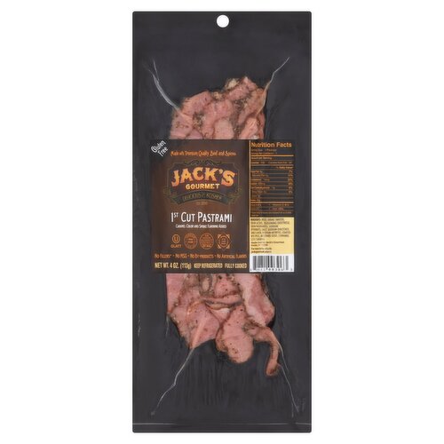 Jack's Gourmet 1st Cut Pastrami, 4 oz