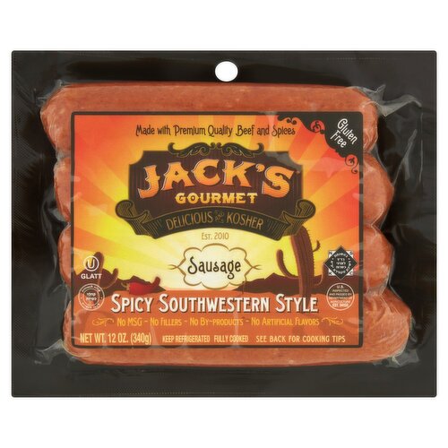 Jack's Gourmet Spicy Southwestern Style Sausage, 12 oz