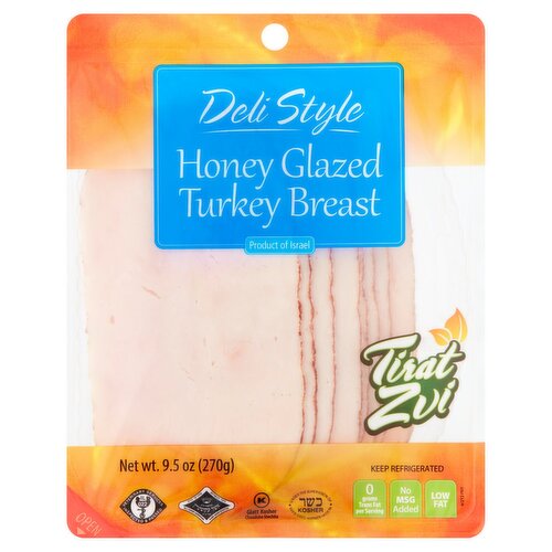 Tirat Zvi Deli Style Honey Glazed Turkey Breast, 9.5 oz