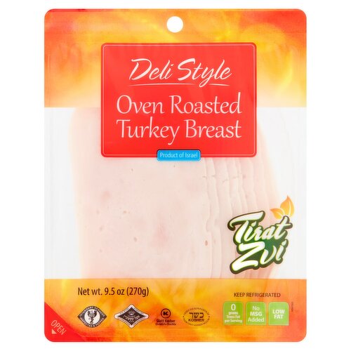 Tirat Zvi Deli Style Oven Roasted Turkey Breast, 9.5 oz