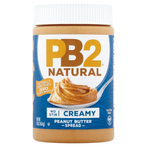 PB2 Natural Creamy Peanut Butter Spread, 16 oz