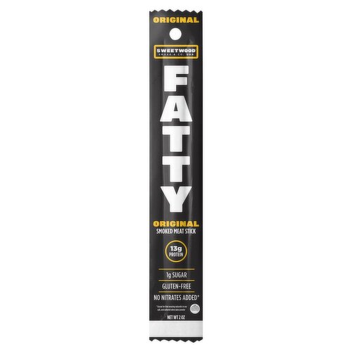 Sweetwood Smoke & Co. Fatty Original Smoked Meat Stick, 2 oz