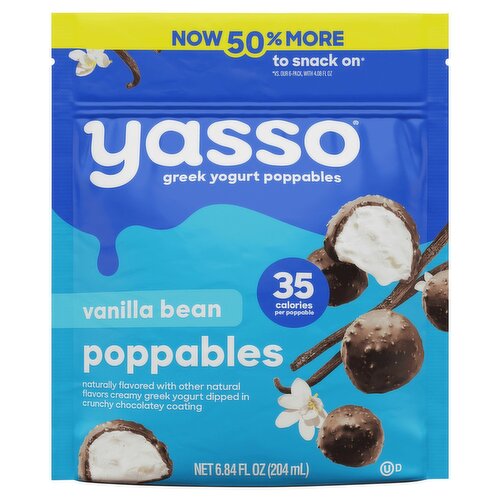 Yasso Vanilla Bean Greek Yogurt Poppables, 6.84 fl oz