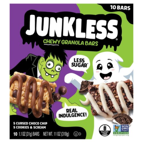 Junkless Chewy Granola Bars, 1.1 oz, 10 count