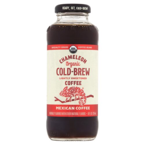 Chameleon Cold-Brew Organic Lightly Sweetened Mexican Coffee, 10 fl oz