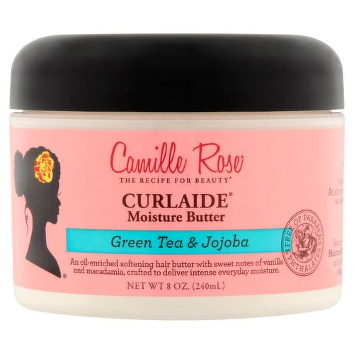 Camille Rose Curlaide Green Tea & Jojoba Moisture Butter, 8 oz