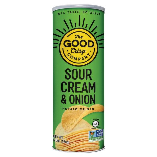 The Good Crisp Company Sour Cream & Onion Potato Crisps, 5.6 oz