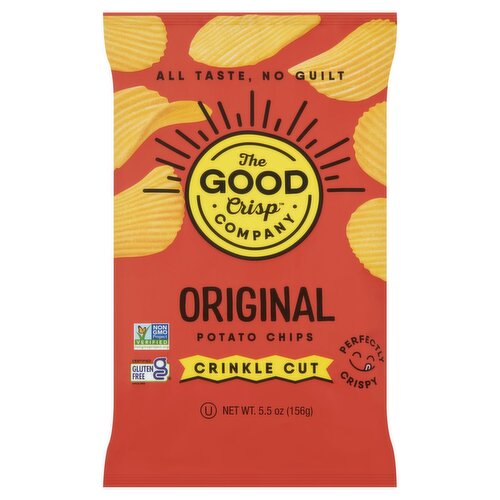 The Good Crisp Company Original Crinkle Cut Potato Chips, 5.5 oz