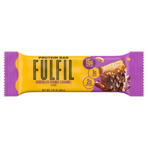 Fulfil Chocolate Peanut Caramel Flavor Protein Bar, 1.41 oz