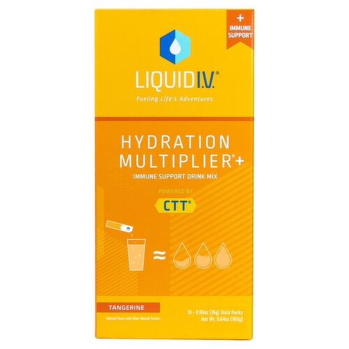 Liquid I.V. Hydration Multiplier Tangerine Immune Support Drink Mix, 0.56 oz, 10 count