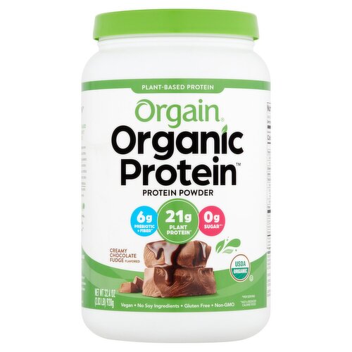 Orgain Organic Protein Creamy Chocolate Fudge Flavored Protein Powder, 32.4 oz