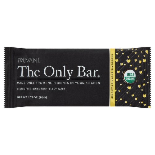 Truvani The Only Bar Chocolate Brownie Flavored Bar, 1.76 oz