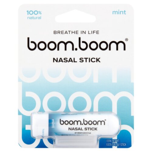 Boom.Boom Mint Nasal Stick, 1 count, 0.035 oz