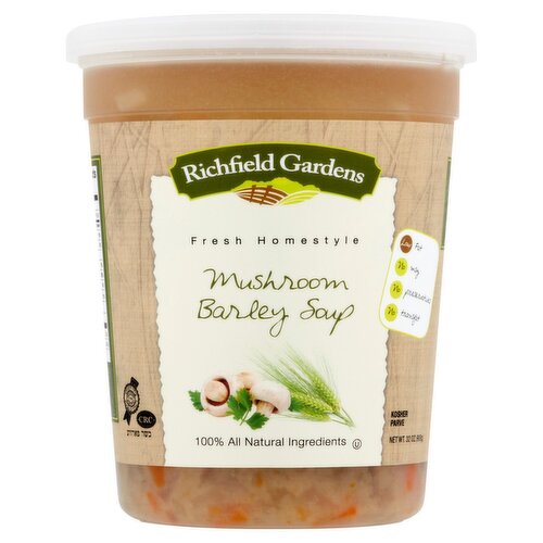 Richfield Gardens Fresh Homestyle Mushroom Barley Soup, 32 oz