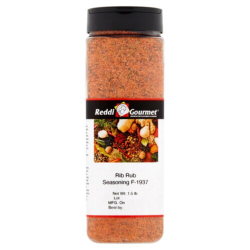 Reddi Gourmet F-1937 Rib Rub Seasoning, 1.5 lb