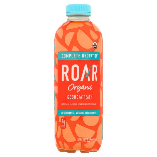 Roar Organic Georgia Peach Beverage, 18 fl oz