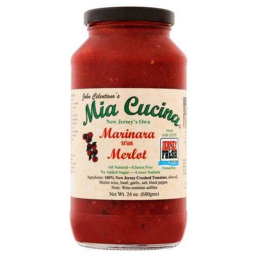 Mia Cucina Marinara with Merlot, 24 oz