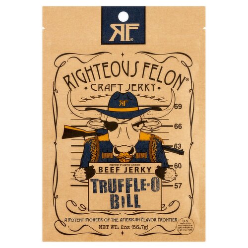 Righteous Felon Truffle-O Bill Beef Jerky, 2 oz