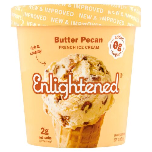 Enlightened Butter Pecan French Ice Cream, 16 fl oz