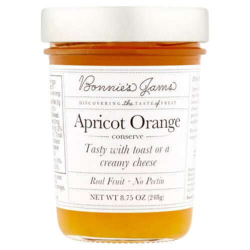 Bonnie's Jams Apricot Orange Conserve, 8.75 oz