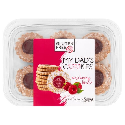 My Dad's Cookies Gluten Free Raspberry Linzer, 6 oz