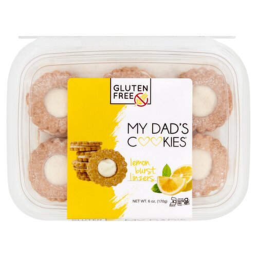 My Dad's Cookies Gluten Free Lemon Burst Linzers Cookies, 6 oz