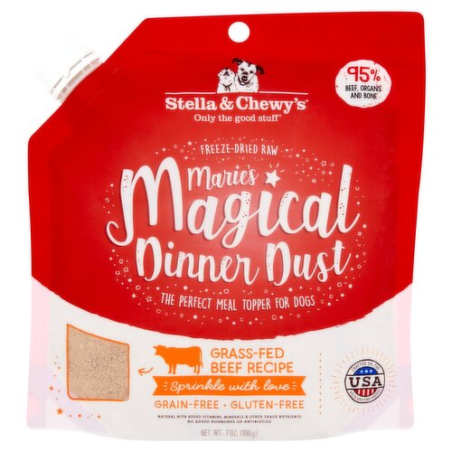 Stella & Chewy's Grass-Fed Beef Recipe Marie's Magical Dinner Dust for Dogs, 7 oz