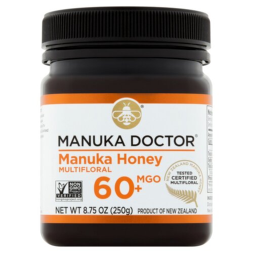 Manuka Doctor Manuka Honey Multifloral 60+ MGO, 8.75 oz