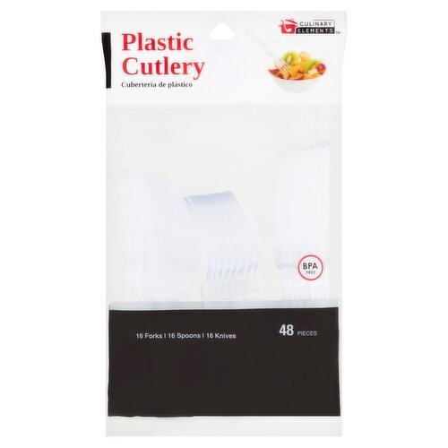 Culinary Elements Plastic Cutlery, 48 count