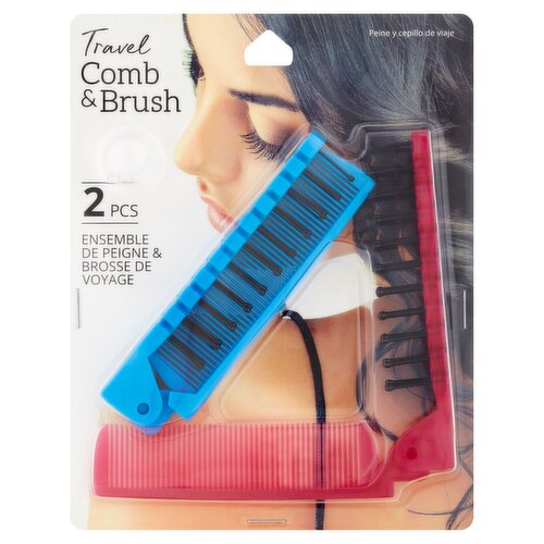 Travel Comb & Brush, 2 count