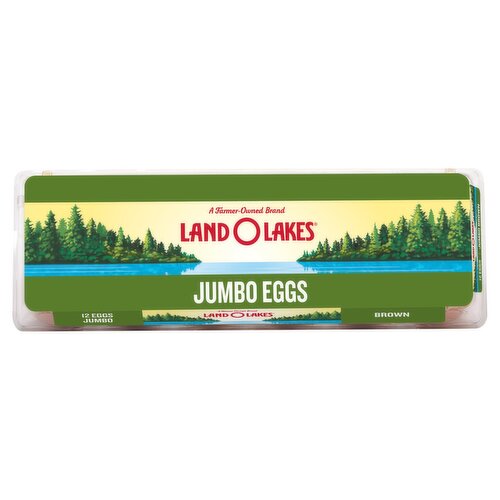 Land O Lakes Brown Eggs, Jumbo, 12 count