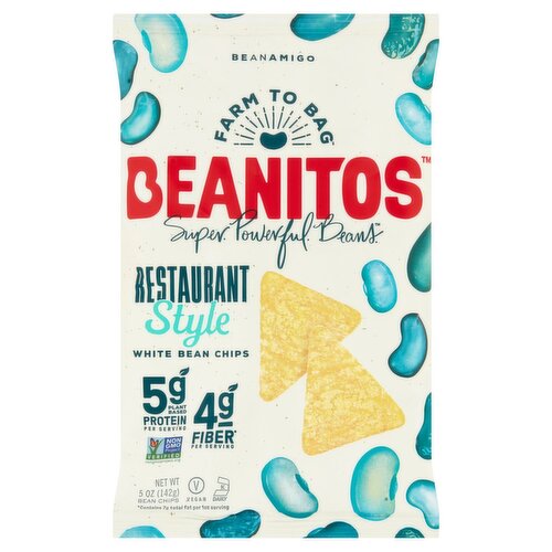 Beanitos Restaurant Style White Bean Chips, 5 oz