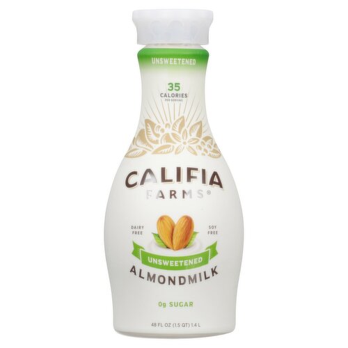 CALIFIA FARMS Unsweetened Almondmilk, 48 fl oz