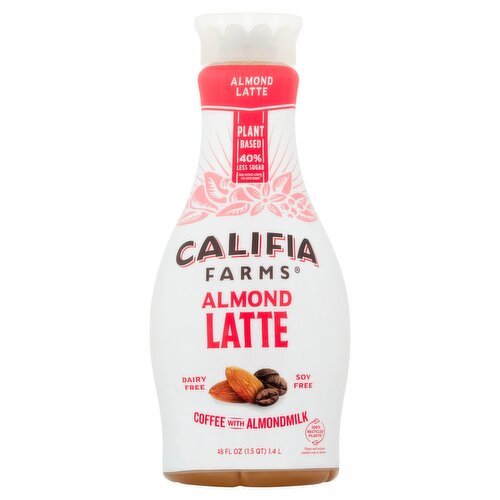 Califia Farms Coffee with Almondmilk Almond Latte, 48 fl oz