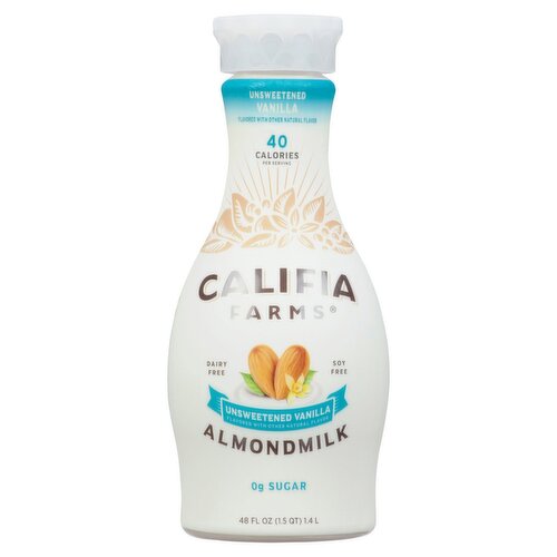 CALIFIA FARMS Unsweetened Vanilla Almondmilk, 48 fl oz