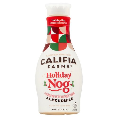 Califia Farms Holiday Nog Almondmilk Limited Edition, 48 fl oz