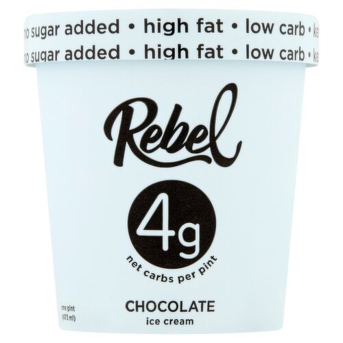 Rebel Chocolate Ice Cream, one pint