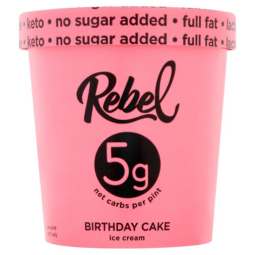 Rebel Birthday Cake Ice Cream, one pint