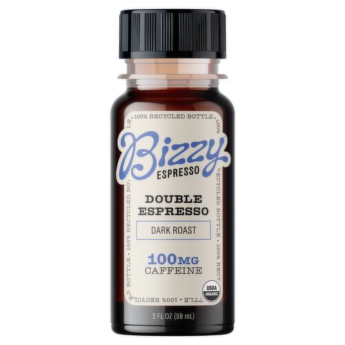Bizzy Double Espresso Dark Roast Coffee Shot, 2 fl oz