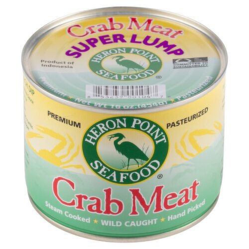 Heron Point Seafood Super Lump Crab Meat, 16 oz