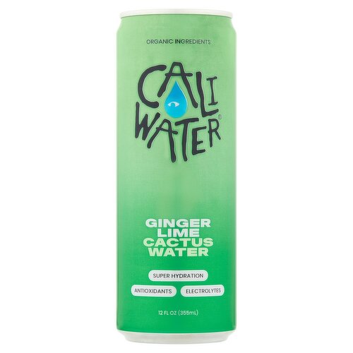 Cali Water Ginger Lime Cactus Water, 12 fl oz