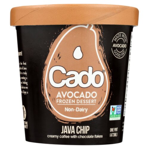 Cado Java Chip Avocado Frozen Dessert, one pint