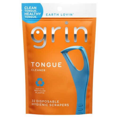 Grin Tongue Cleaner, 32 count